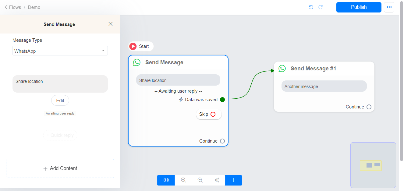 solicitud de ubicacion del usuario en telegram por medio de whapify