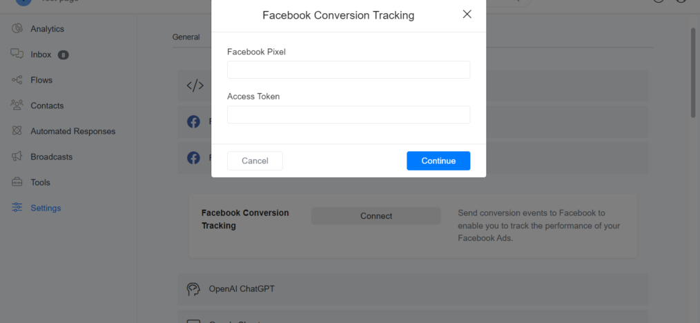 seguimiento de conversiones de Facebook