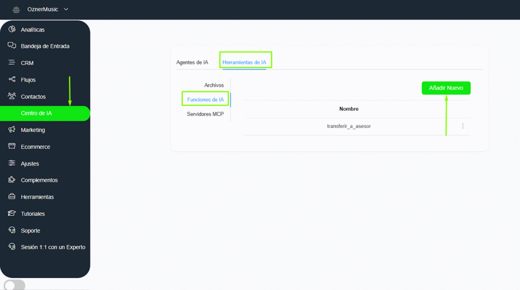 Agregar función ChatGPT