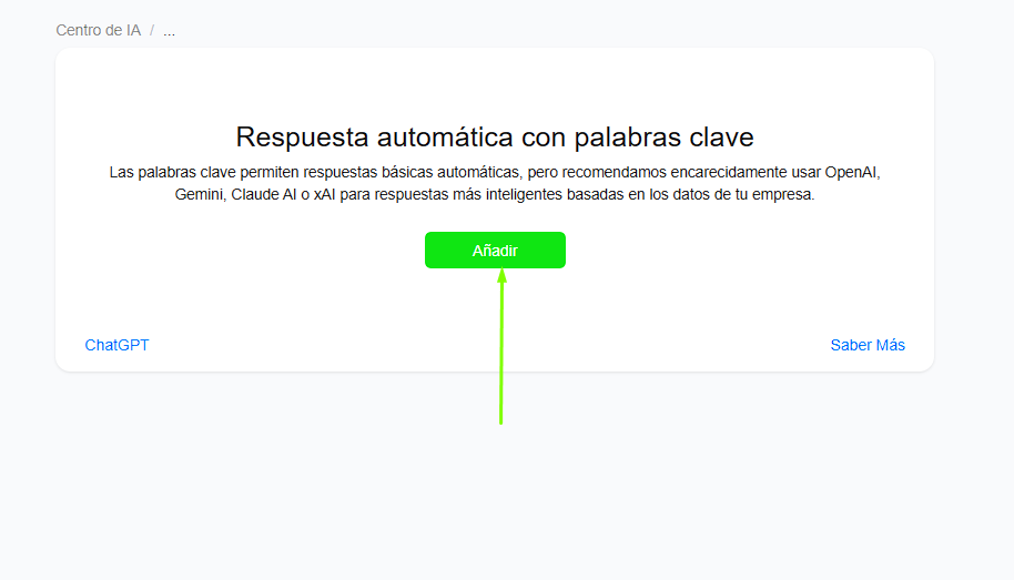 Añadir palabra clave