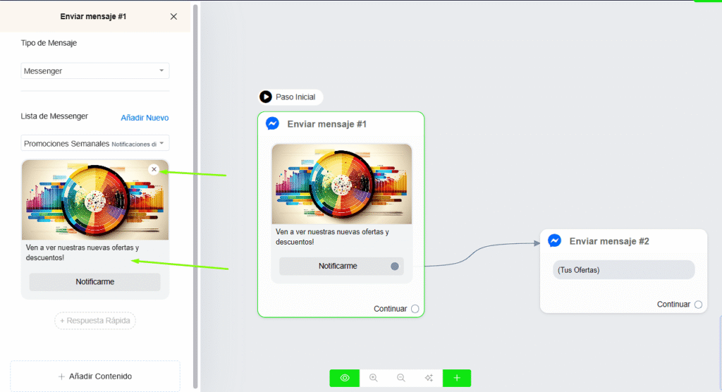 Configurar tarjeta de notificación
