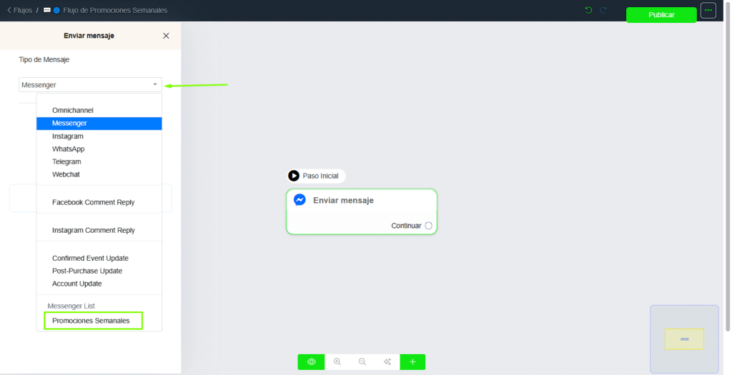 Flujo de notificación recurrente