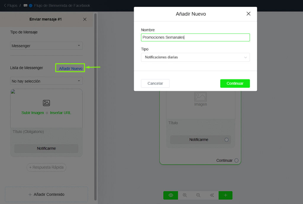 Agregar tema de notificación
