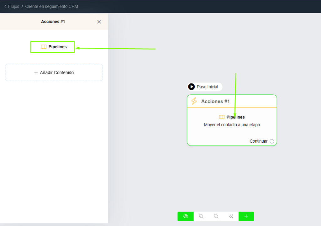 Abrir editor de Pipeline