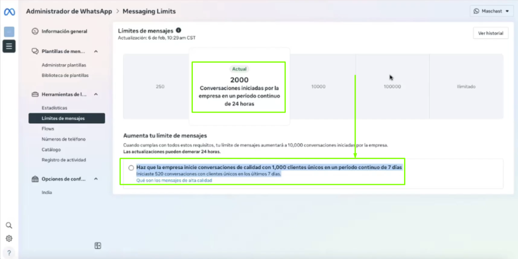 Límite con portafolio verificado